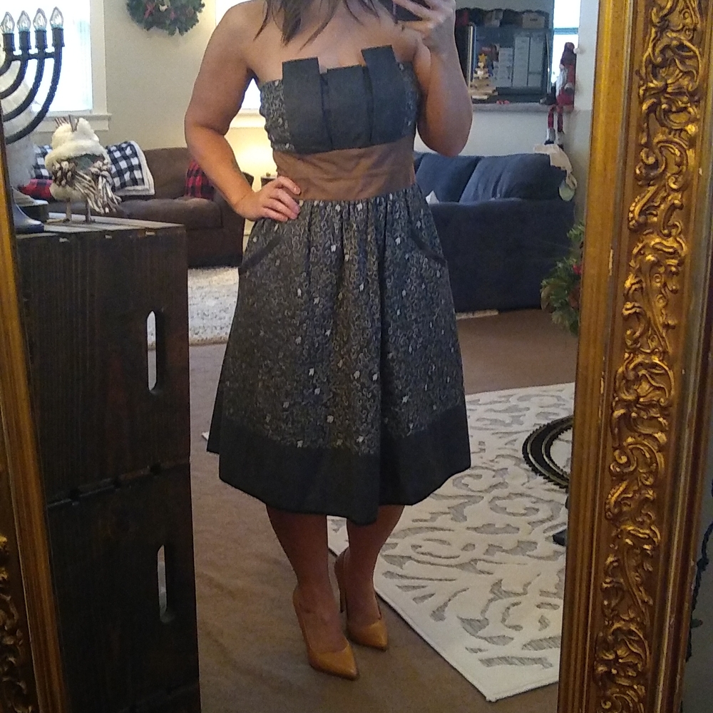 Rina Dhaka Ice Breaker Wool Dress. Size L